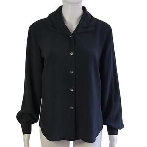 Vintage Seta Studio Silk Blouse Size Medium